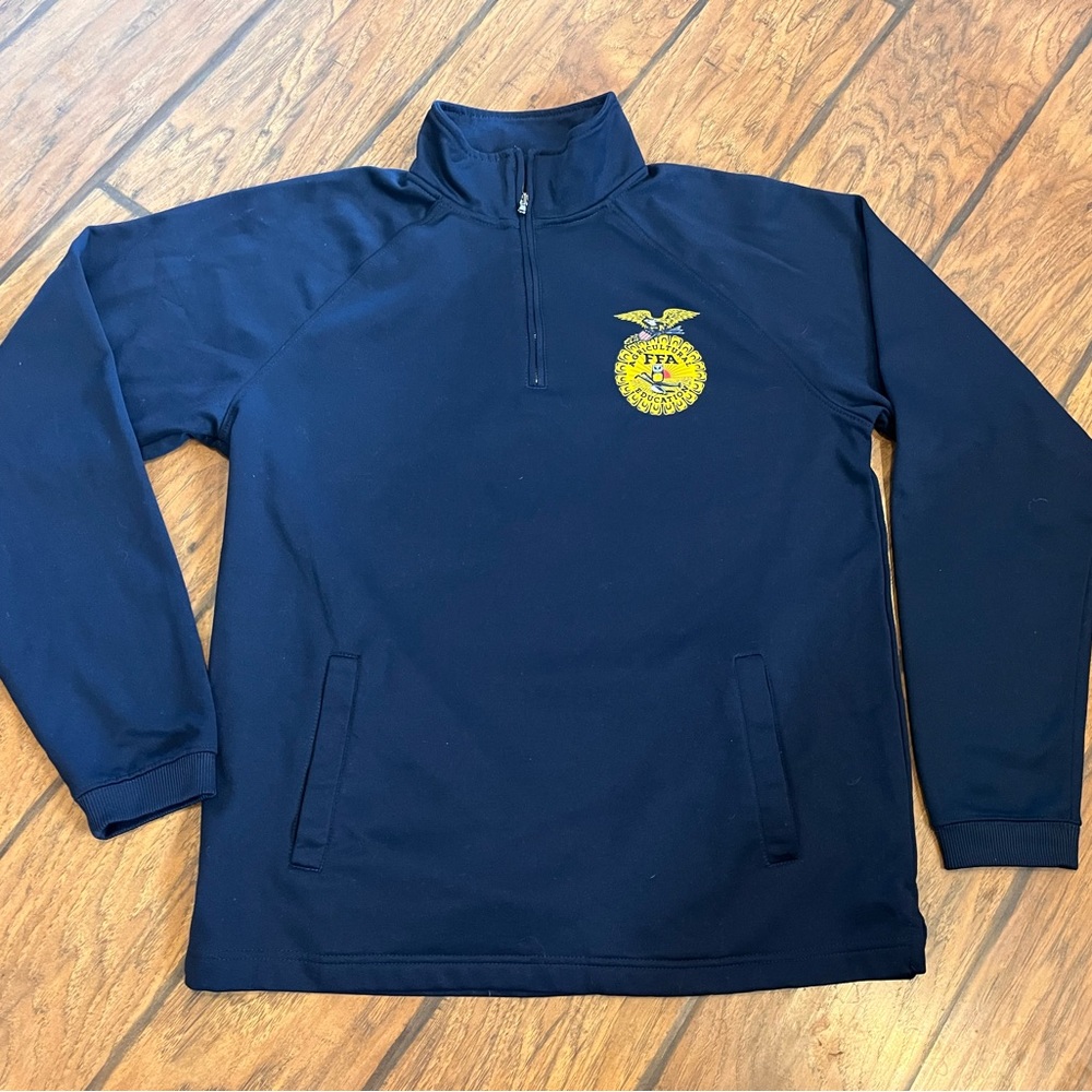 Navy Blue Half-Zip Sweatshirt